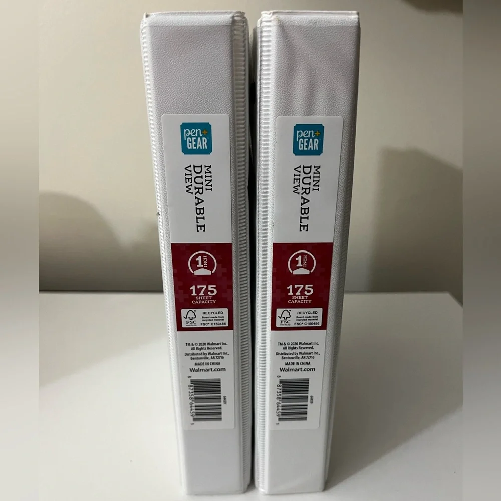 2 Mini 1 Inch Binders